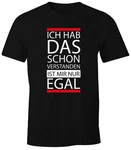 MoonWorks Print-Shirt Herren T-Shirt Schwarz/Grau MoonWorks Print-Shirt Herren T-Shirt Schwarz/Grau