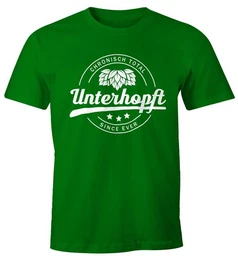 Print-Shirt Chronisch Unterhopft Total Herren T-Shirt Since Ever Fun-Shirt mit Print