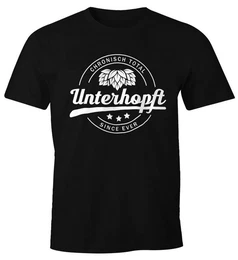 Print-Shirt Chronisch Unterhopft Total Herren T-Shirt Since Ever Fun-Shirt mit Print