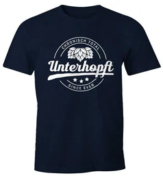 Print-Shirt Chronisch Unterhopft Total Herren T-Shirt Since Ever Fun-Shirt mit Print