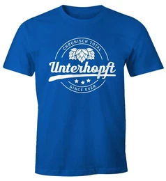 Print-Shirt Chronisch Unterhopft Total Herren T-Shirt Since Ever Fun-Shirt mit Print