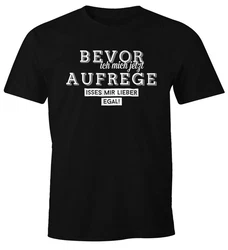 MoonWorks Print-Shirt Herren Spruch T-Shirt Beige/Schwarz/Braun/Dunkelrot