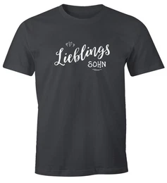 Print-Shirt Herren T-Shirt Lieblingssohn Geschenk Familie Kind Kinder Sohn Junge mit Print