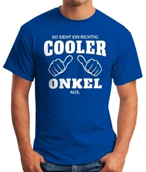 MoonWorks Print-Shirt Herren T-Shirt So sieht ein richtig ein richtig cooler aus mit Print 