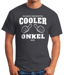 MoonWorks Print-Shirt Herren T-Shirt So sieht ein richtig ein richtig cooler aus mit Print 