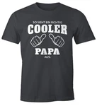 MoonWorks Print-Shirt Herren T-Shirt So sieht ein richtig ein richtig cooler aus mit Print Schwarz/Grau/Braun