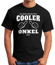 MoonWorks Print-Shirt Herren T-Shirt So sieht ein richtig ein richtig cooler aus mit Print 