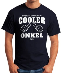 MoonWorks Print-Shirt Herren T-Shirt So sieht ein richtig ein richtig cooler aus mit Print 