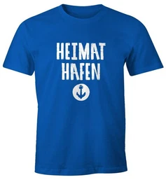 Print-Shirt Herren T-Shirt Heimathafen Anker mit Print
