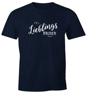 MoonWorks Print-Shirt Herren T-Shirt Lieblingsbruder Geschenk Bruder Familie Geschwister Lieblingsmensch
