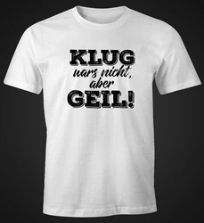 MoonWorks Print-Shirt Herren T-Shirt mit Spruch Fun-Shirt Grau/Weiß/Creme/Khaki