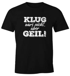 MoonWorks Print-Shirt Herren T-Shirt mit Spruch Fun-Shirt Schwarz/Creme/Lila/Grau/Rot/Silber
