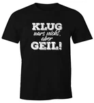 MoonWorks Print-Shirt Herren T-Shirt mit Spruch Fun-Shirt Schwarz/Creme/Lila/Grau/Rot/Silber