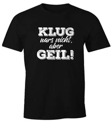 MoonWorks Print-Shirt Herren T-Shirt mit Spruch Fun-Shirt Schwarz/Creme/Lila/Grau/Rot/Silber