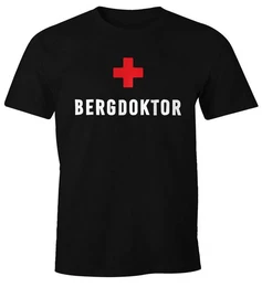 Print-Shirt Herren T-Shirt Bergdoktor Fun-Shirt Apre Ski Party-Shirt mit Print