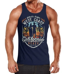 Tanktop Liges Surfer Tank-Top California Beach Westcoast mit Print