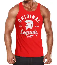 Tanktop Gladiator Sparta Fighter Original Legends Streetwear Herren Tanktop mit Print