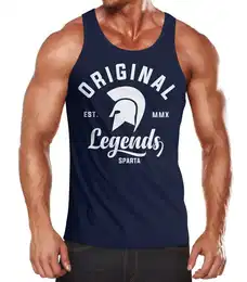 Tanktop Gladiator Sparta Fighter Original Legends Streetwear Herren Tanktop mit Print
