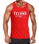 Neverless Tanktop Techno Herren Muscle Shirt Rot