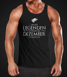 MoonWorks Tanktop Herren Fun-Shirt mit Print Braun/Schwarz/Grün/Gelb