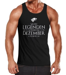 Tanktop Herren Tanktop Wahre Legenden werden im [object Object] geboren Fun-Shirt mit Print