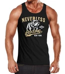 Neverless Tanktop Herren Boxing Boxer Hund Dog Dunkelblau/Gelb/Schwarz/Rosa