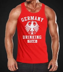 MoonWorks Tanktop Deutschland Herren Team Adler Rot/Dunkelrot