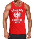 MoonWorks Tanktop Deutschland Herren Team Adler Rot/Dunkelrot