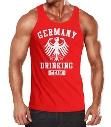 MoonWorks Tanktop Deutschland Herren Team Adler Rot/Dunkelrot