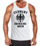 MoonWorks Tanktop Deutschland Herren Team Adler Creme/Beige/Weiß/Dunkelrot/Rot