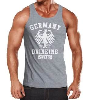 MoonWorks Tanktop Deutschland Herren Team Adler Dunkelgrau/Creme/Grau/Dunkelblau/Dunkelrot/Rot MoonWorks Tanktop Deutschland Herren Team Adler Dunkelgrau/Creme/Grau/Dunkelblau/Dunkelrot/Rot