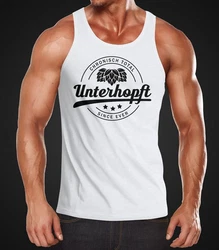MoonWorks Tanktop Chronisch Unterhopft Weiß/Creme/Grau/Hellblau