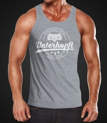 MoonWorks Tanktop Chronisch Unterhopft Dunkelgrau/Grau/Hellgrau