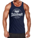 MoonWorks Tanktop Chronisch Unterhopft Dunkelblau