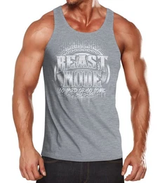 Tanktop Herren Tank-Top Beast Mode mit Print