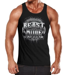 Tanktop Herren Tank-Top Beast Mode mit Print
