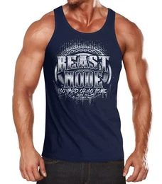 Tanktop Herren Tank-Top Beast Mode mit Print
