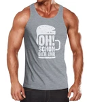 MoonWorks Tanktop mit Print Hellgrau/Dunkelgrau/Grau/Braun