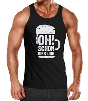 MoonWorks Tanktop mit Print Schwarz/Braun/Weiß/Rosa