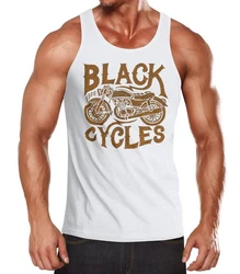 Neverless Tanktop Herren Tank Top Motorrad Biker Vintage Retro Schwarz