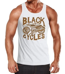 Tanktop Herren Tank Top Motorrad Biker Vintage Retro mit Print