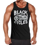 Neverless Tanktop Herren Tank Top Motorrad Biker Vintage Retro Schwarz