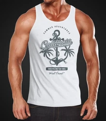 Neverless Tanktop Herren Tank-Top Weiß/Dunkelblau/Blau/Creme/Türkis/Dunkelgrau