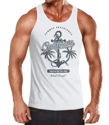 Neverless Tanktop Herren Tank-Top Weiß/Dunkelblau/Blau/Creme/Türkis/Dunkelgrau
