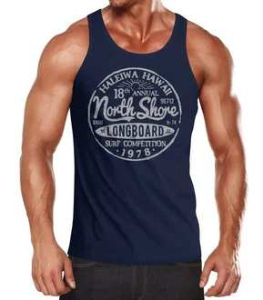 Neverless Herren Tank-Top North Shore Longboard Retro Surf Motiv Neverless Herren Tank-Top North Shore Longboard Retro Surf Motiv