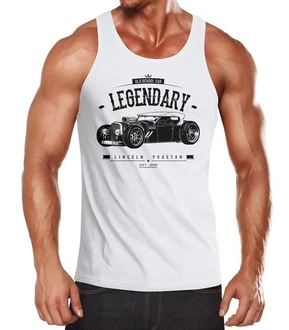 MoonWorks Tanktop Herren Hot Rod Retro Auto Car Oldschool Rockabilly Muskelshirt Achselshirt Braun/Weiß/Rot/Creme/Grau MoonWorks Tanktop Herren Hot Rod Retro Auto Car Oldschool Rockabilly Muskelshirt Achselshirt Braun/Weiß/Rot/Creme/Grau
