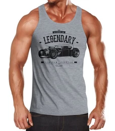 Tanktop Herren Tanktop Hot Rod Retro Auto Car Oldschool Rockabilly Muskelshirt AchselshirtMoonworks mit Print