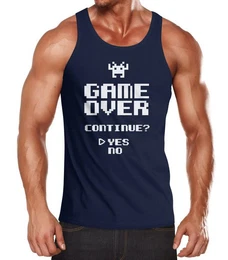 Tanktop Herren Tanktop Muskelshirt Tank Top Muscle Shirt Achselshirt mit Print