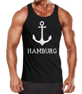 MoonWorks Tanktop Herren mit Anker Print Hamburg MoonWorks Tanktop Herren mit Anker Print Hamburg