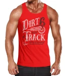 Neverless Tank-Top Dirt Track Racing Rot/Braun/Dunkelrot Neverless Tank-Top Dirt Track Racing Rot/Braun/Dunkelrot